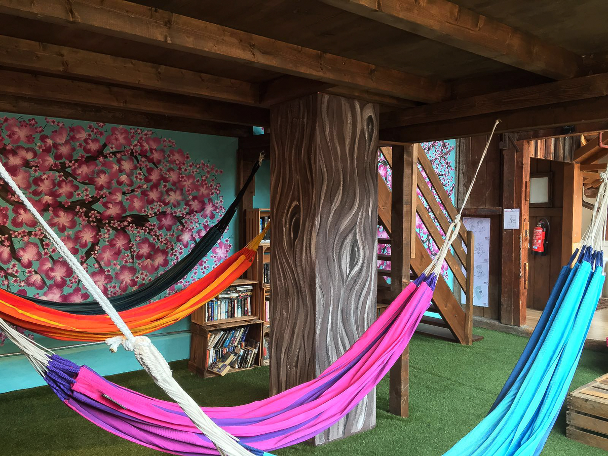 Simple Hammock For Room with Electrical Design