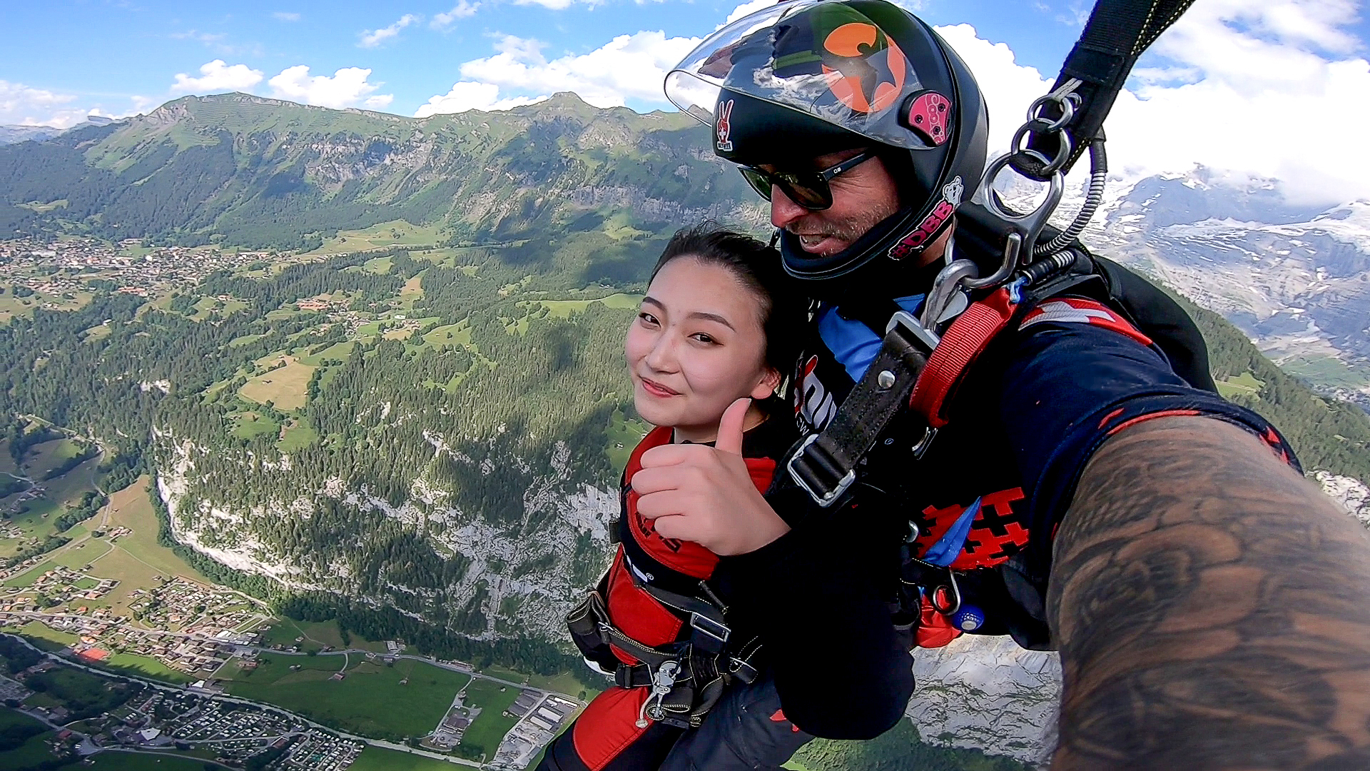 skydiving switzerland helicopter