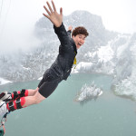 Bungy Jumping Stockhorn Winter