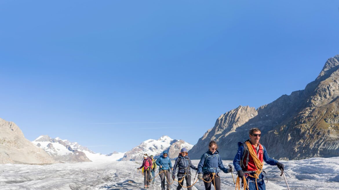 switzerland aletsch glacier hike