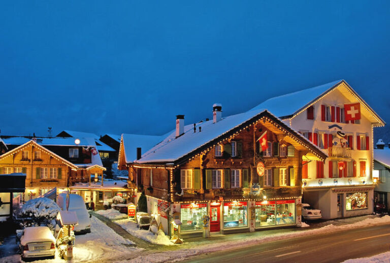 Visiting Interlaken during winter season, Switzerland