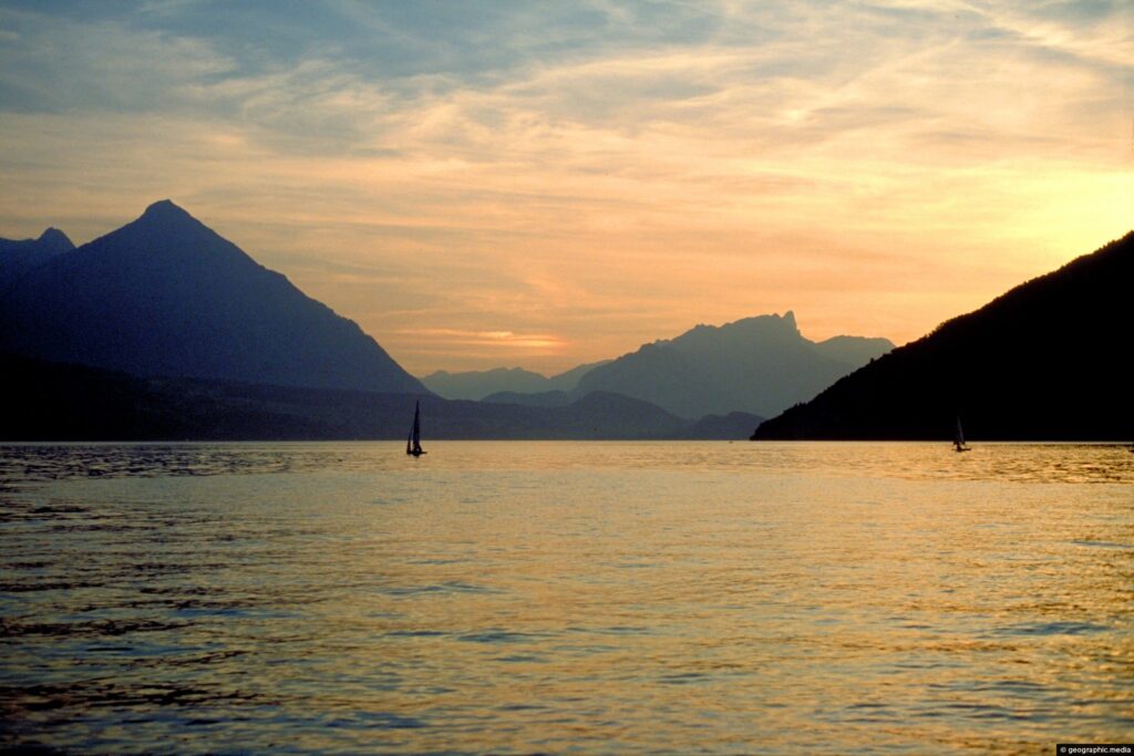 melhor pôr do sol interlaken lake thun