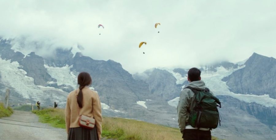 Crash landing on you Switzerland filming locations - Paragliding