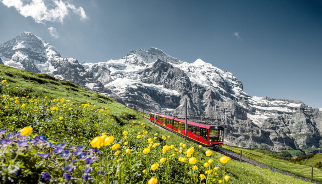 jungfrau region train mountain