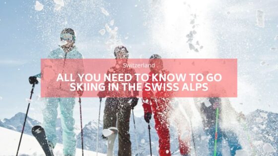 skiing swiss alps