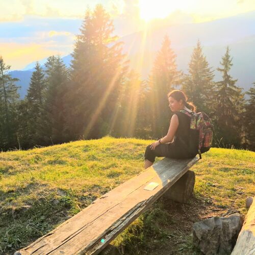 Sonnenuntergang Wanderung Interlaken soziale Aktivitäten