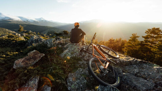 Eine Fahrrad -Tour -Zwischenlatz liutbruns