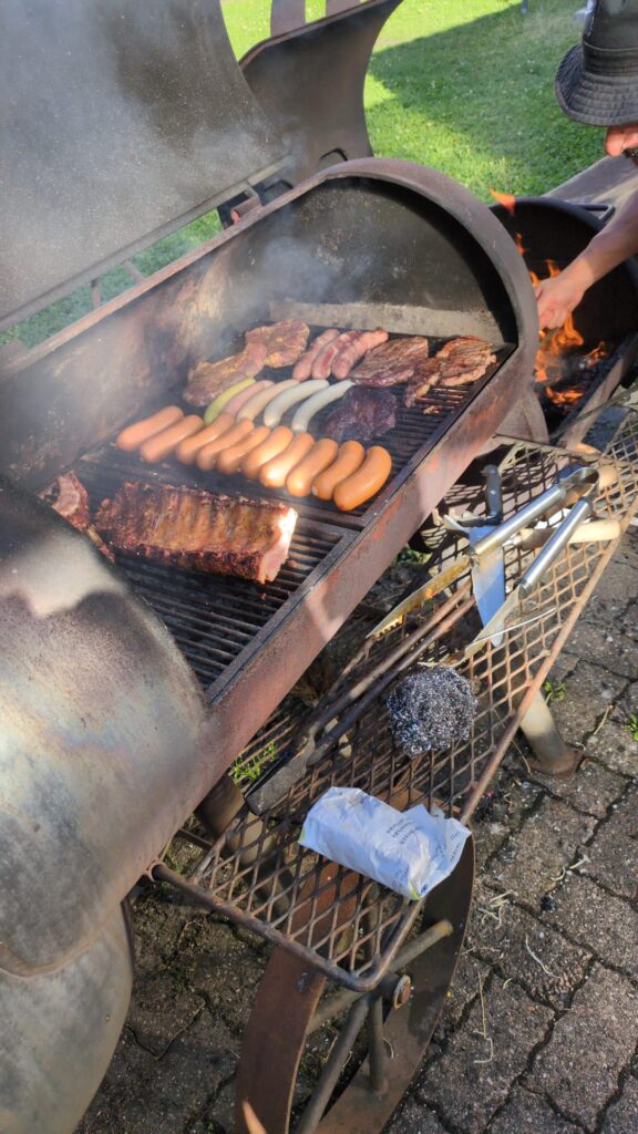 meat gilled barbecue at balmers