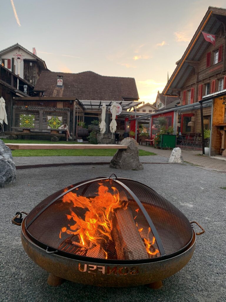 evening fire balmers hostel