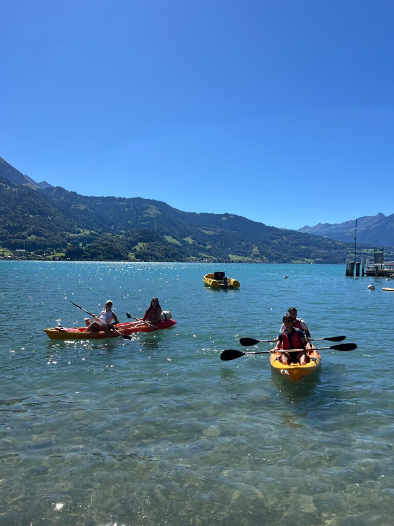 kayaking on the lake interlaken